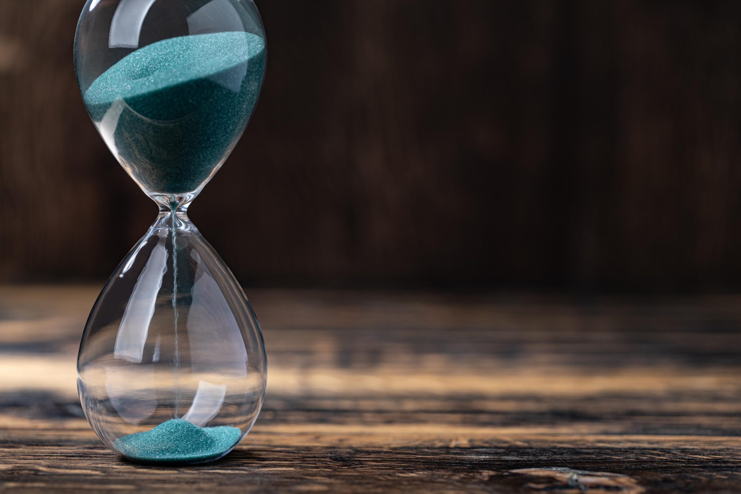 green sand hourglass